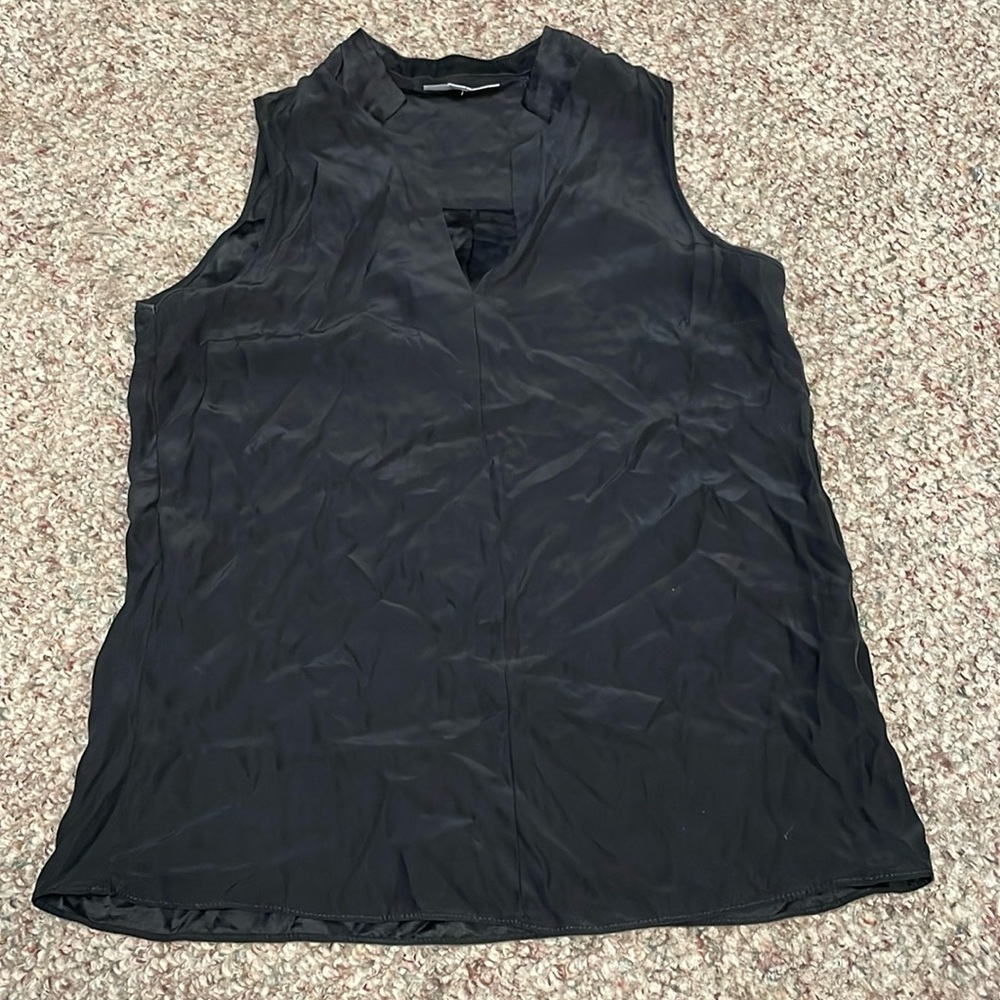 Drew 100% silk v sleeveless top